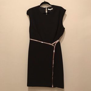 Black cut out Halston heritage shift dress